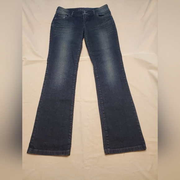 Delia's Reese Boot Cut Dark Wash Flared Womens Jeans Size 9/10 R - Picture 1 of 7